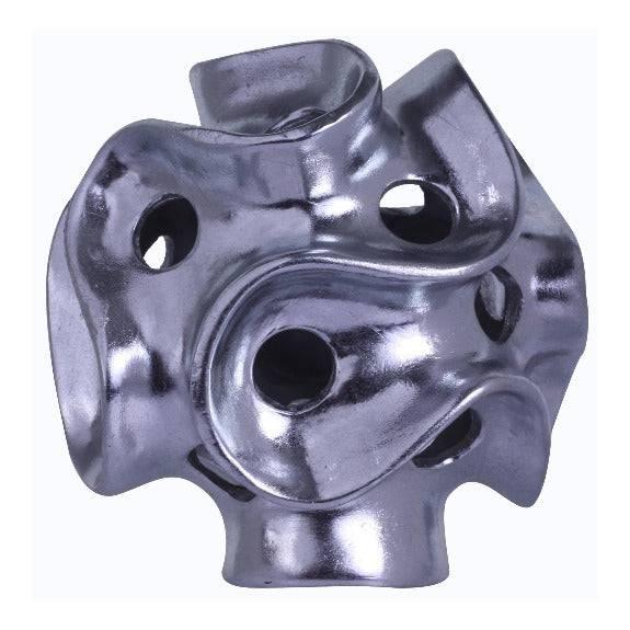 Asteroide Decorativo Plateado 17.5 cm - Fokus Home