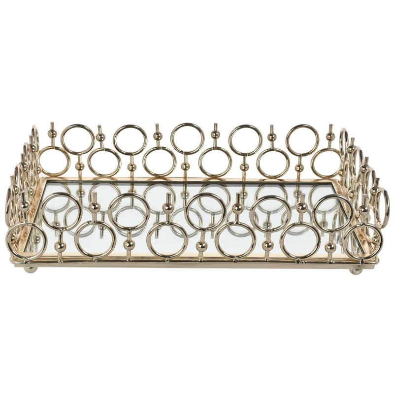 Bandeja Espejada 39 x 27 x 8 cm - Fokus Home